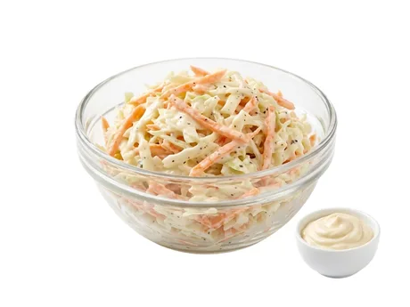 120g Salad Carrots, White Cabbage, Creamy Dressing